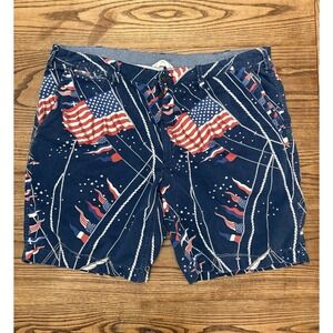 Polo Ralph Lauren Men's 44 American Flag 4th Of July AOP Shorts 9" Inseam